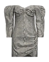 Just Cavalli Woman Mini Dress Gold Size 8 Cotton, Viscose In Gold