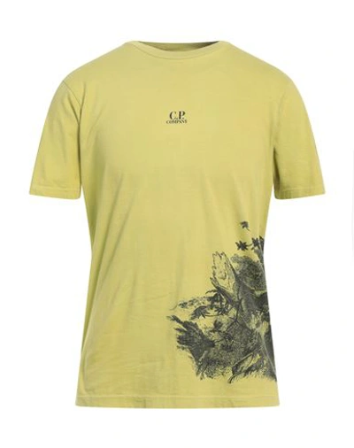 C.p. Company C. P. Company Man T-shirt Acid Green Size Xxl Cotton