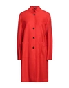 Weber+weber Sartoria Woman Coat Tomato Red Size 0 Virgin Wool