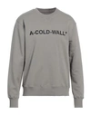 A-cold-wall* Man Sweatshirt Grey Size Xl Cotton, Elastane In Grey