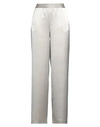 Pt Torino Woman Pants Light Grey Size 6 Triacetate, Polyester