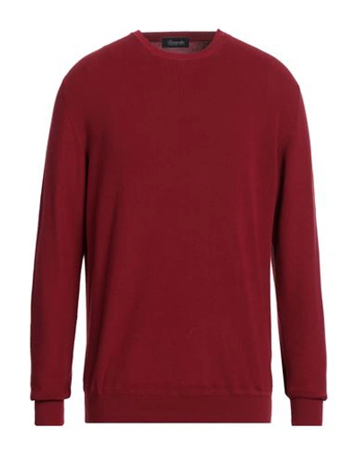 Drumohr Man Sweater Red Size 40 Cotton