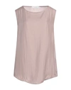 Fabiana Filippi Woman Top Pastel Pink Size 12 Polyester, Elastane, Ecobrass