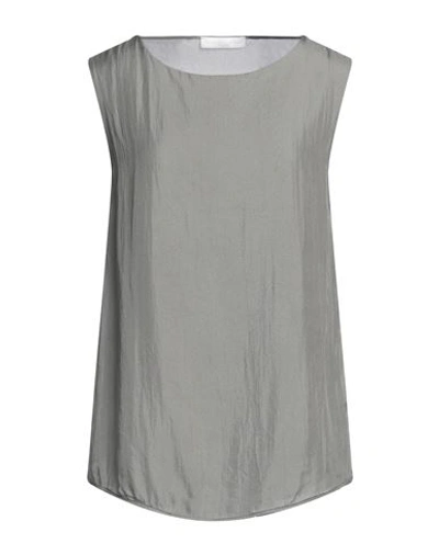 Fabiana Filippi Woman Top Sage Green Size 8 Polyester, Elastane, Ecobrass