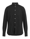 Finamore 1925 Man Shirt Black Size M Cotton In Beige