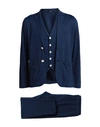 Takeshy Kurosawa Man Suit Navy Blue Size Xxl Viscose, Polyamide