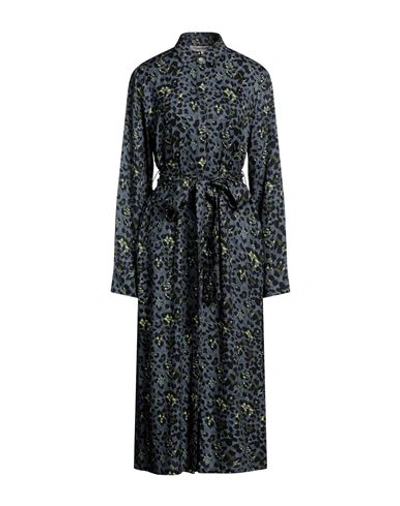 Connor & Blake Woman Midi Dress Grey Size Xs Viscose In Grey