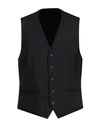 Dolce & Gabbana Man Tailored Vest Black Size 38 Virgin Wool, Elastane In Black