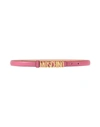 Moschino Woman Belt Fuchsia Size 10 Soft Leather In Pink