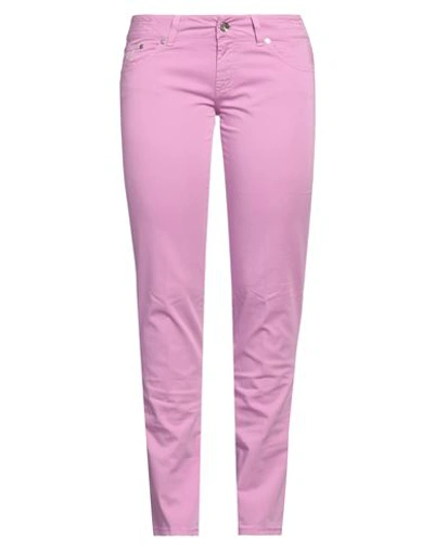 Jacob Cohёn Woman Pants Pink Size 32 Cotton, Elastane