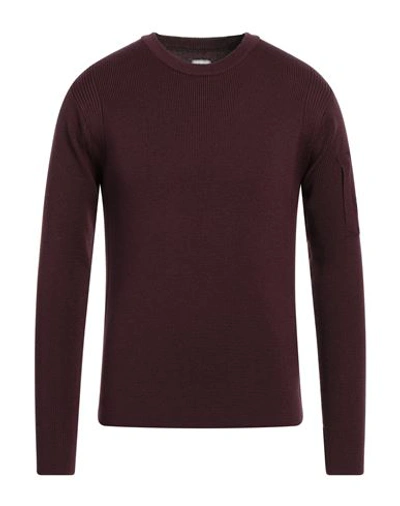 C.p. Company C. P. Company Man Sweater Plum Size 34 Wool, Acrylic In Purple