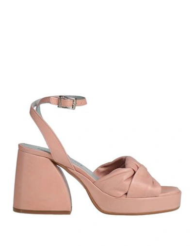Poesie Veneziane Woman Sandals Light Pink Size 11 Soft Leather