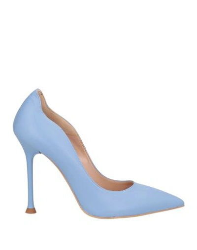 Islo Isabella Lorusso Woman Pumps Sky Blue Size 10 Soft Leather