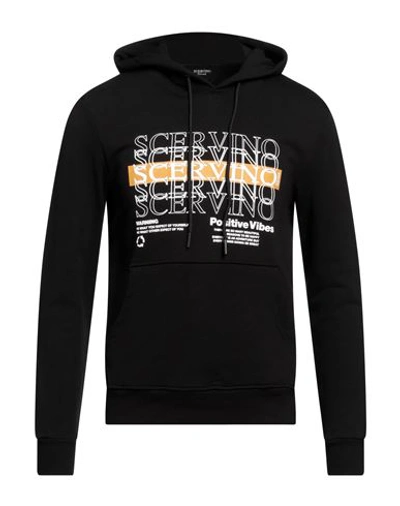 Ermanno Scervino Man Sweatshirt Black Size Xxl Cotton