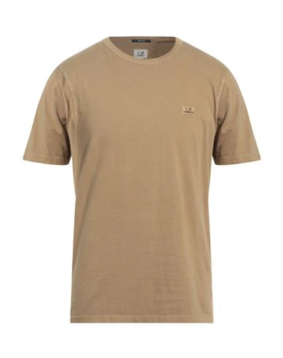 C.p. Company C. P. Company Man T-shirt Camel Size S Cotton In Beige