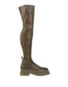 JW ANDERSON JW ANDERSON WOMAN BOOT MILITARY GREEN SIZE 7 LEATHER