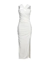 Federica Tosi Woman Maxi Dress White Size 2 Viscose, Elastane