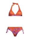Vacanze Italiane Woman Bikini Orange Size 14 Polyamide, Elastane
