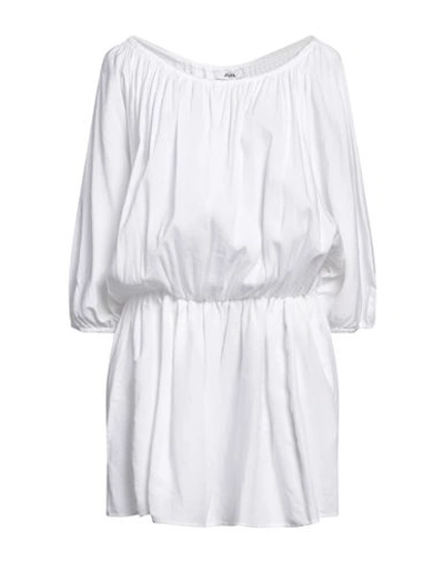 Jijil Woman Mini Dress White Size 6 Viscose, Linen