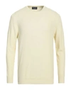 Drumohr Man Sweater Light Yellow Size 40 Cotton