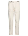Berwich Man Pants Ivory Size 32 Cotton, Elastane In White