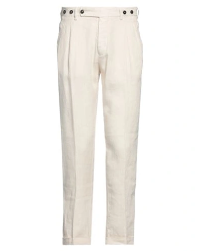 Berwich Man Pants Ivory Size 32 Cotton, Elastane In White