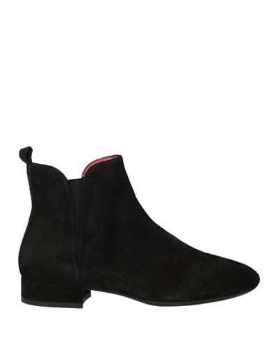 Pas De Rouge Woman Ankle Boots Black Size 11 Soft Leather
