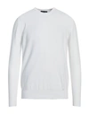 Drumohr Man Sweater White Size 44 Cotton