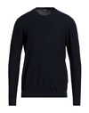 Drumohr Man Sweater Navy Blue Size 40 Cotton
