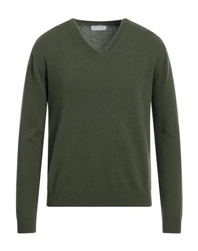 Majestic Filatures Man Sweater Military Green Size M Cashmere