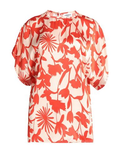 Eywasouls Malibu Woman Cover-up Coral Size M Silk In Red