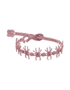 Cruciani Woman Bracelet Pastel Pink Size - Polyester