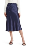 RAILS ANYA SATIN MIDI SKIRT