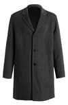Theory Luxe Suffolk Double Faced Wool Blend Jacket In Black Multi