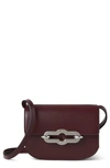 Mulberry Small Pimlico Superl Luxe Leather Crossbody Bag In Black Cherry