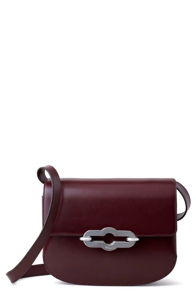 Mulberry Pimlico Super Lux Leather Shoulder Bag In Black Cherry