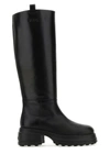 TOD'S TOD'S WOMAN BLACK LEATHER BOOTS