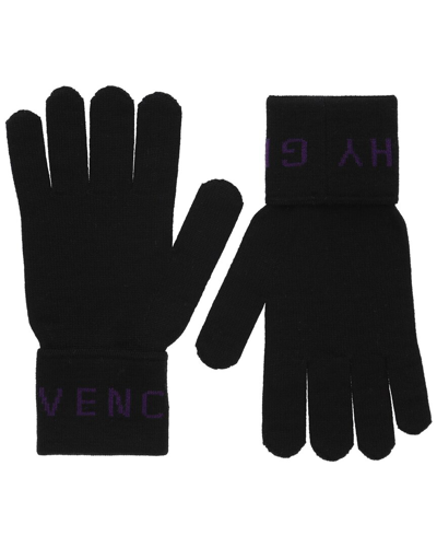 Givenchy Wool Gloves In Black
