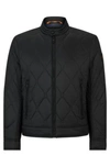 HUGO BOSS BIKER JACKET IN WATER-REPELLENT LIGHTWEIGHT FABRIC WITH QUILTING