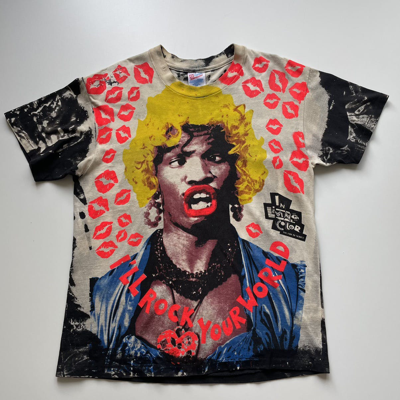 Pre-owned Art Vintage 90's In Living Color Wanda Mosquito Head T Shirt In Black