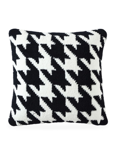 Sunday Citizen Houndstooth Throw Pillow In Black
