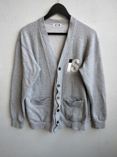 Pre-owned Issey Miyake Vintage 80's  Sweatshirt Cardigan In Grey