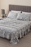 Woven & Weft Turkish Cotton Holiday Print Sheet Set In Enchanted Woods - Grey