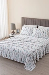 Woven & Weft Turkish Cotton Holiday Print Sheet Set In Winter Forest