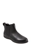 Softwalk Highland Chelsea Boot In Black Leather