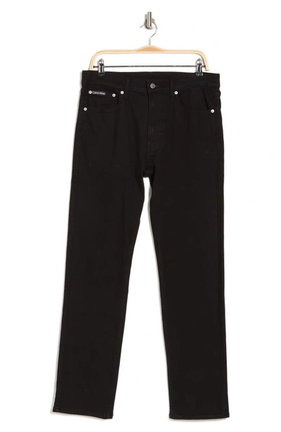 Calvin Klein Classic Slim Fit Jeans In Black