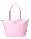 Longchamp Tote Bag L Le Pliage Green In Pink