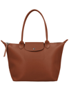 Longchamp Small Le Pliage Recycled Canvas Shoulder Tote In Red