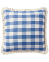 SERENA & LILY SERENA & LILY CLASSIC LINEN GINGHAM PILLOW
