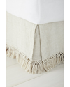 Serena & Lily Linen Macrame Bed Skirt
